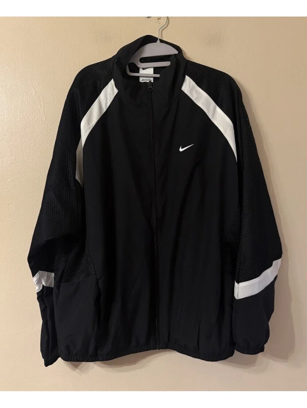 Nike Icon Woven Basketball Jacket Loose Fit Men’s L Black White NWT $90